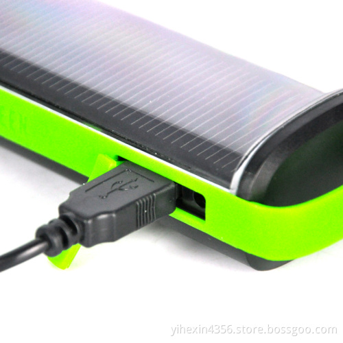 Cree Led Solar Power USB Charging Flashlight With Power Bank Function
